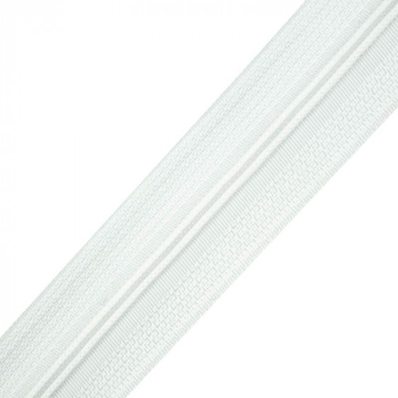 Zipper tape for bedding 3 mm - white