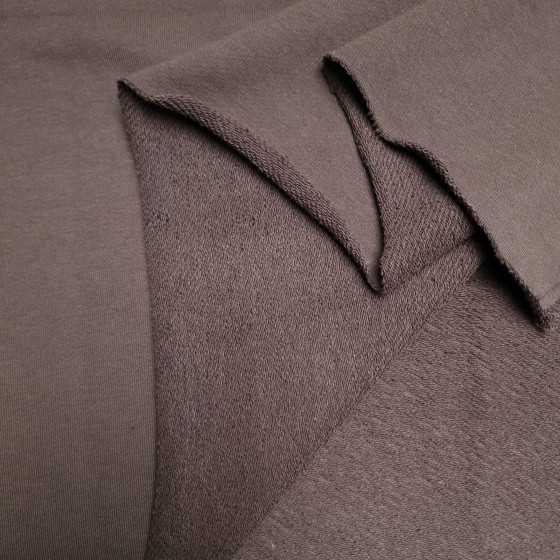French terry TWILL PREMIUM (P290d) - ESPRESSO (D-246)