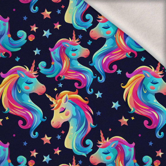 FAIRY WORLD wz.1 (UNICORN) - brushed knitwear with elastane ITY