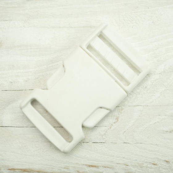 Plastic Side release Buckle P 25 mm - white