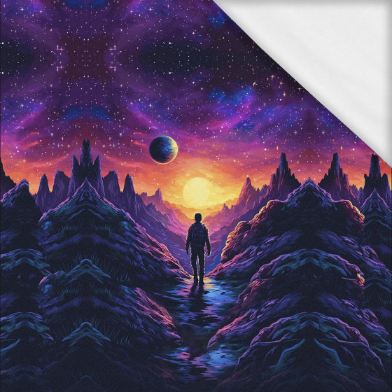 NEON GALAXY WZ.5 - panel (60cm x 50cm)- single jersey with elastane ITY