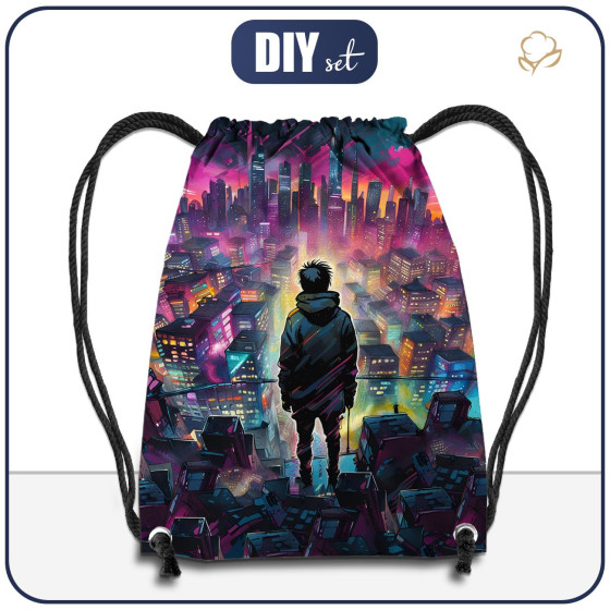 GYM BAG - NEON GALAXY PAT.6  - sewing set