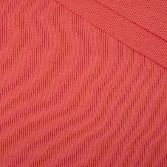 D-169 CORAL - Ribbed knit fabric