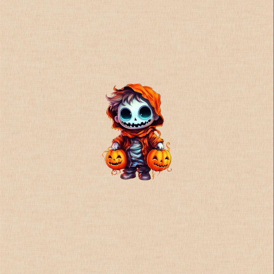 Skeleton and pumpkin cute halloween wz.8 - panel (60cm x 50cm)
