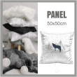 CUSHION PANEL - WOLF (ADVENTURE) / white ice