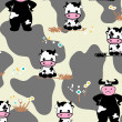 COWS ON BEIGE