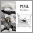 CUSHION PANEL - BEAR (ADVENTURE) / white ice