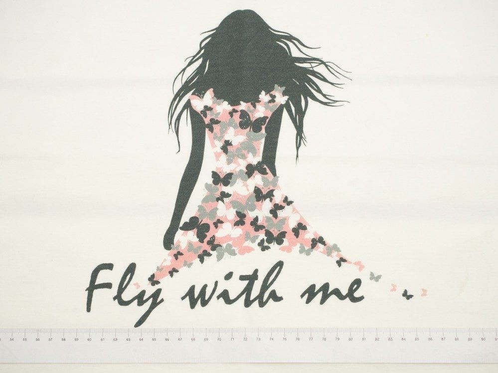 FLY WITH ME PANEEL - bio single jerset mit Elastan TE210 Sommersweat