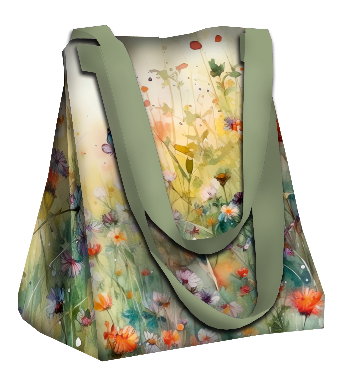 XL Tasche mit Utensilientasche 2 in 1 - MAGIC MEADOW - Nähset