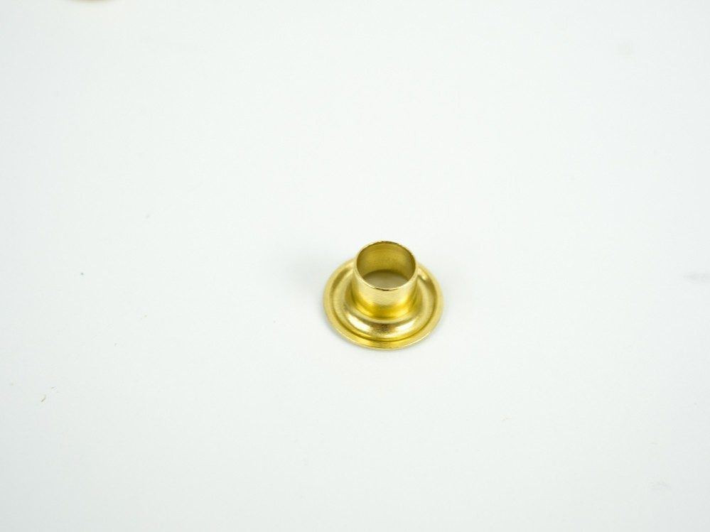 Nähfreie Ösen mit Scheiben 4 mm gold 
