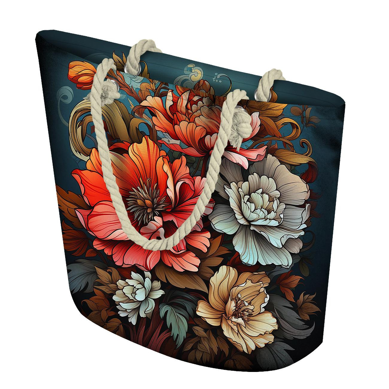 BOUQUET OF FLOWERS WZ.5 (46 cm x 50 cm) - dickes geprägtes Kunstleder