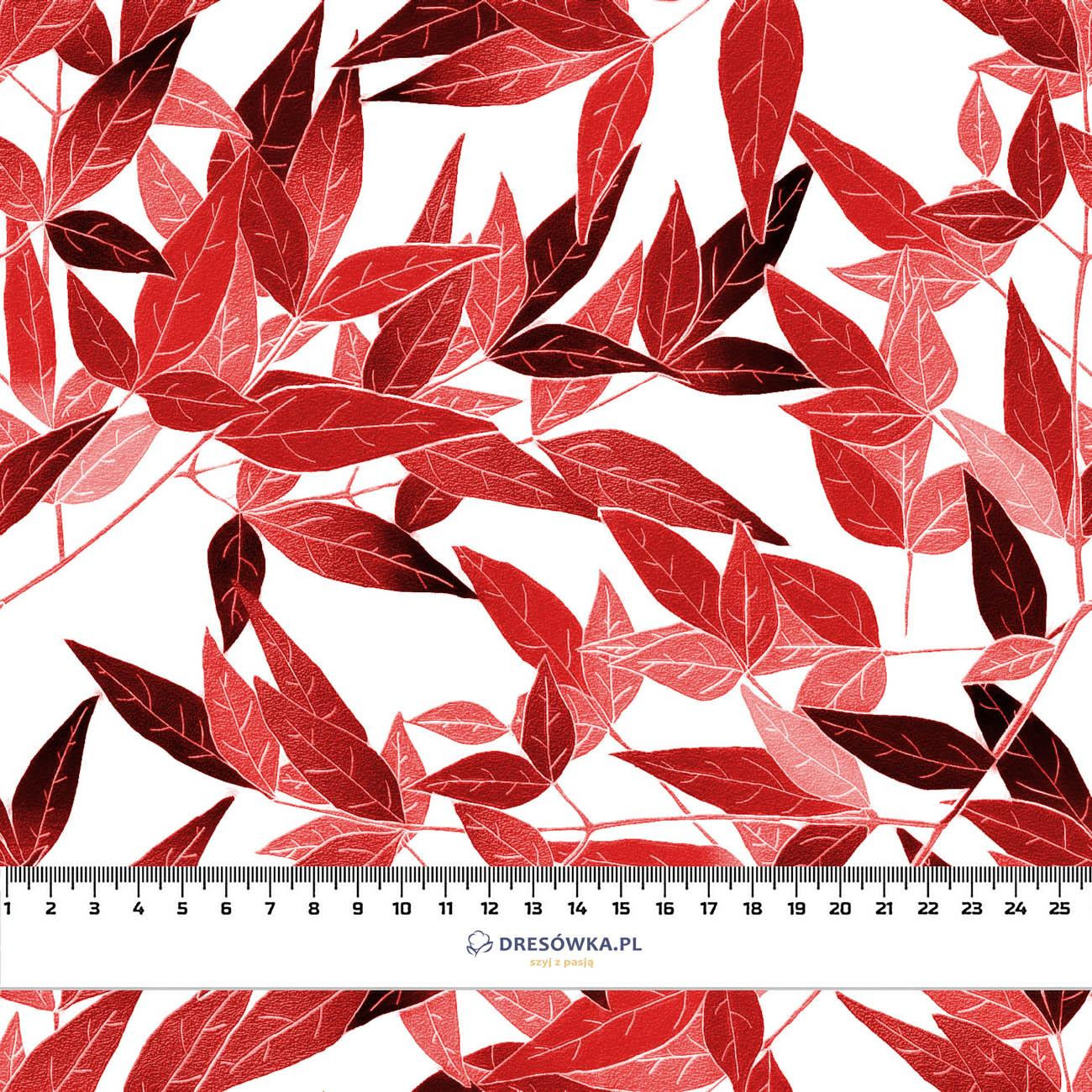 BLÄTTER Ms. 7 (rot) - Viskose Webware