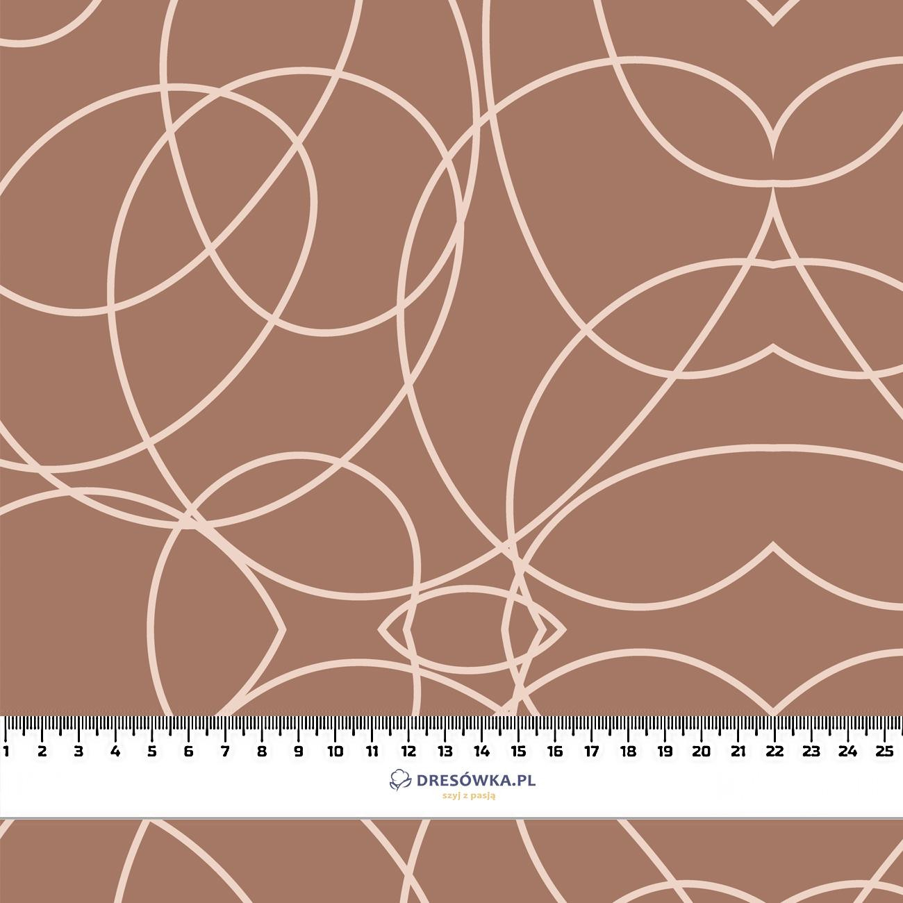 Geometric /Mocha Mousse - Thermo lycra