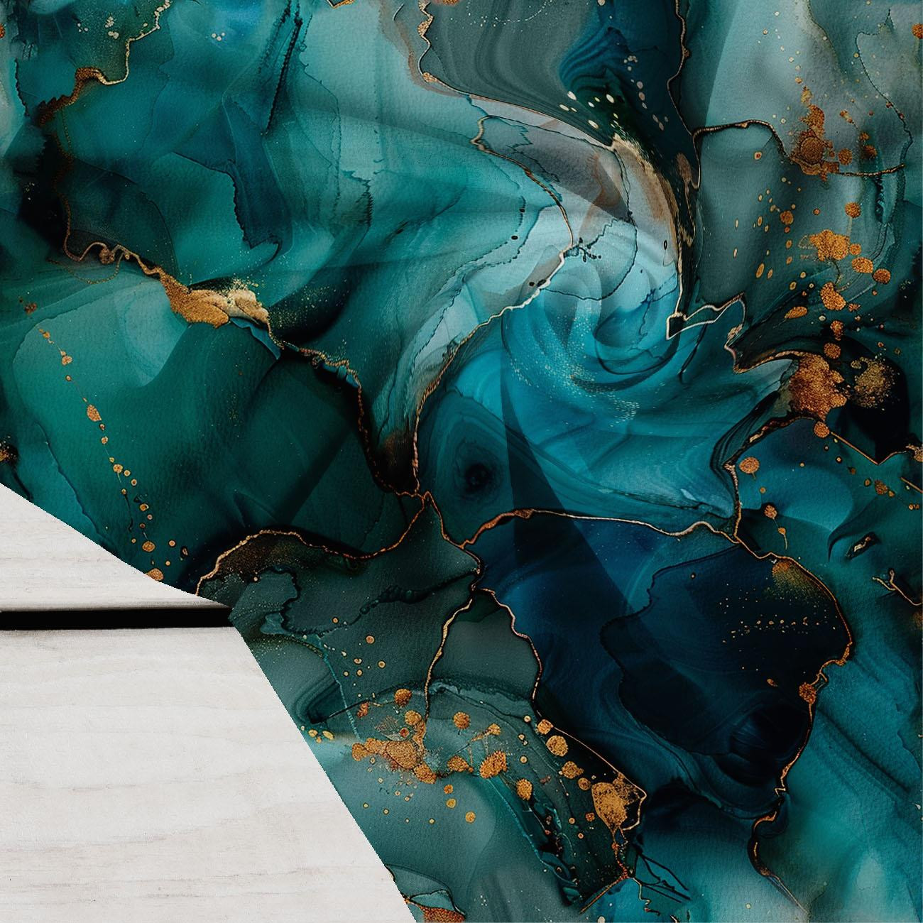 alcohol ink wz.10 TEAL - Krepp