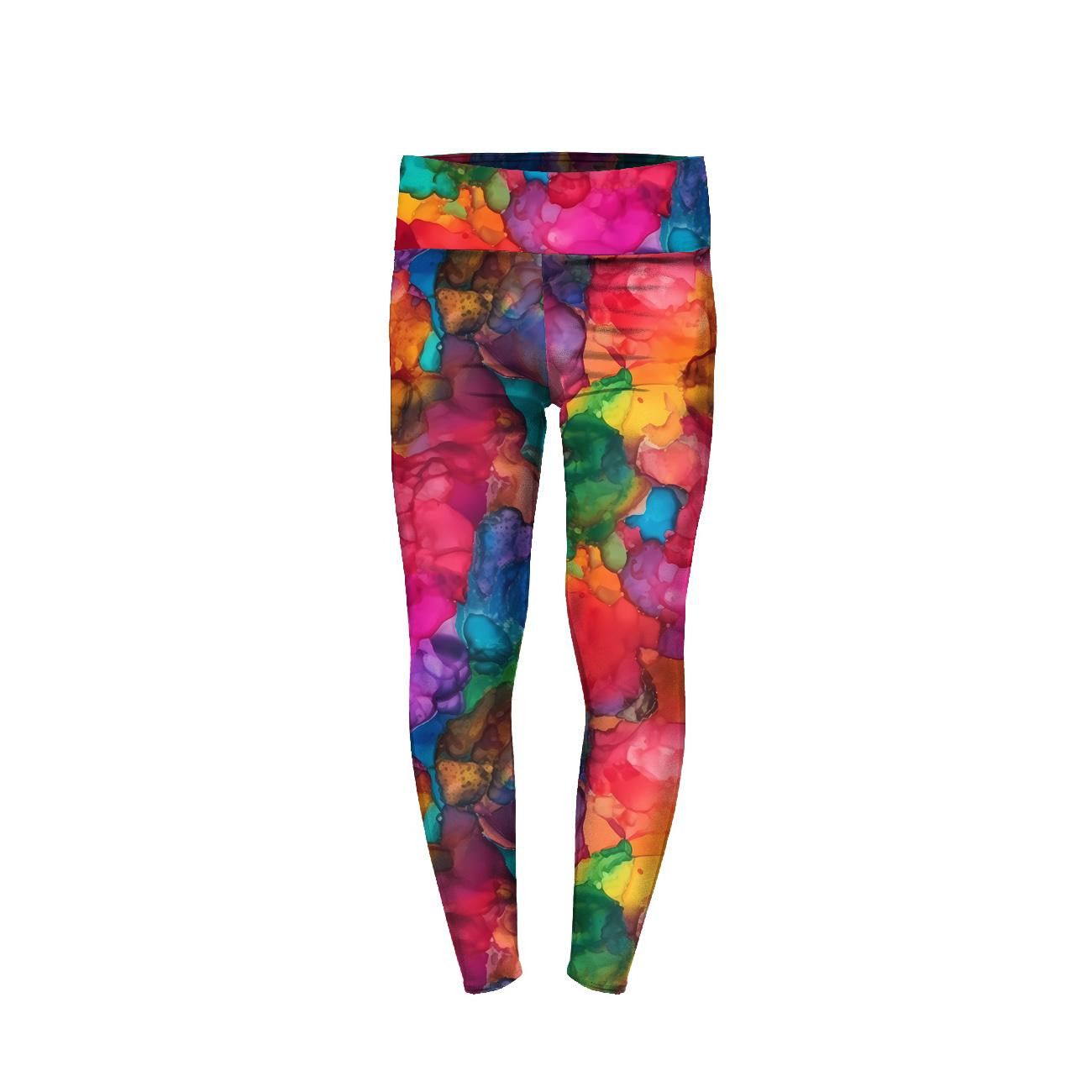 MÄDCHEN THERMO LEGGINGS (DORA) - ALCOHOL INK M. 5 - Nähset