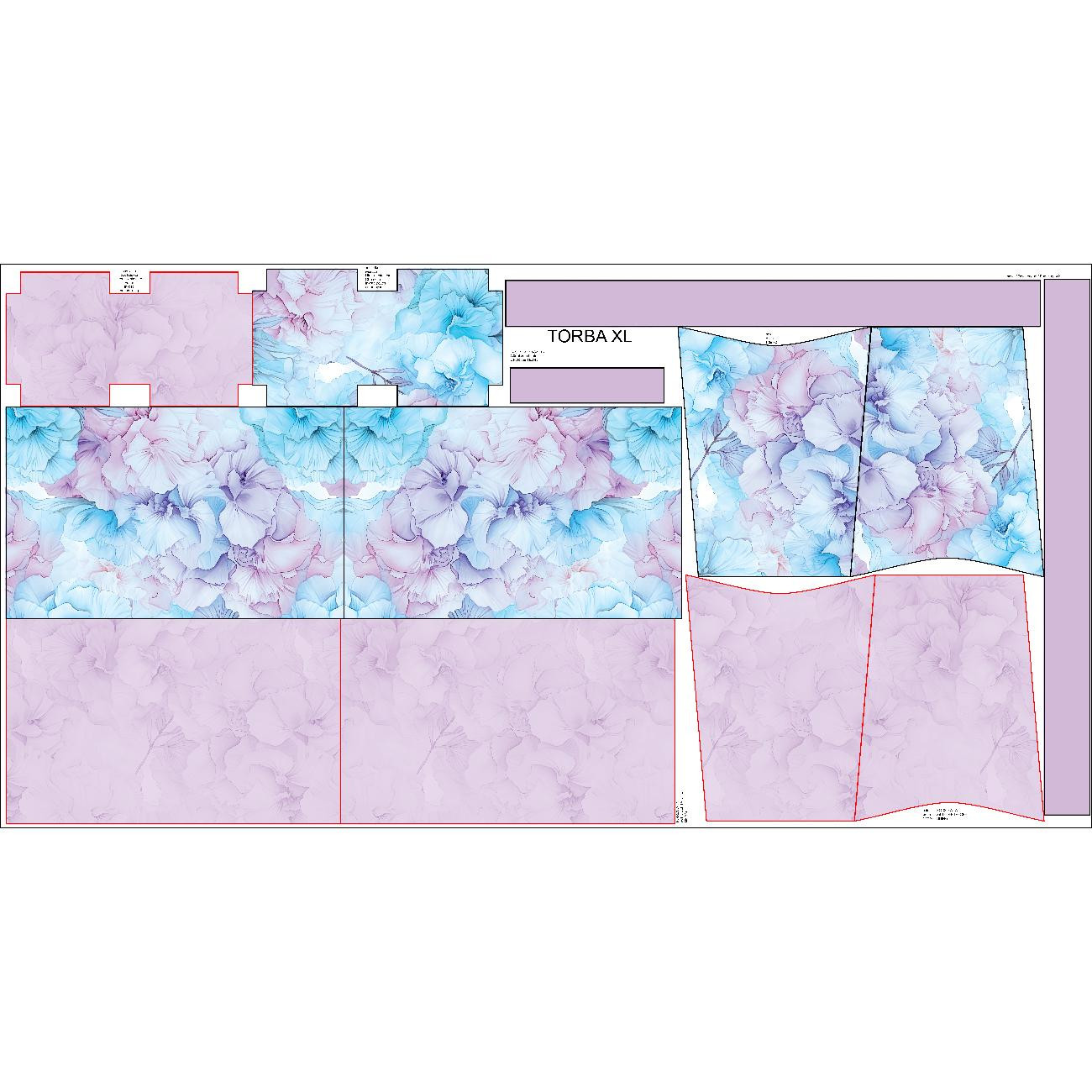 XL Tasche mit Utensilientasche 2 in 1 -  ALCOHOL PASTEL WZ. 3 - Nähset