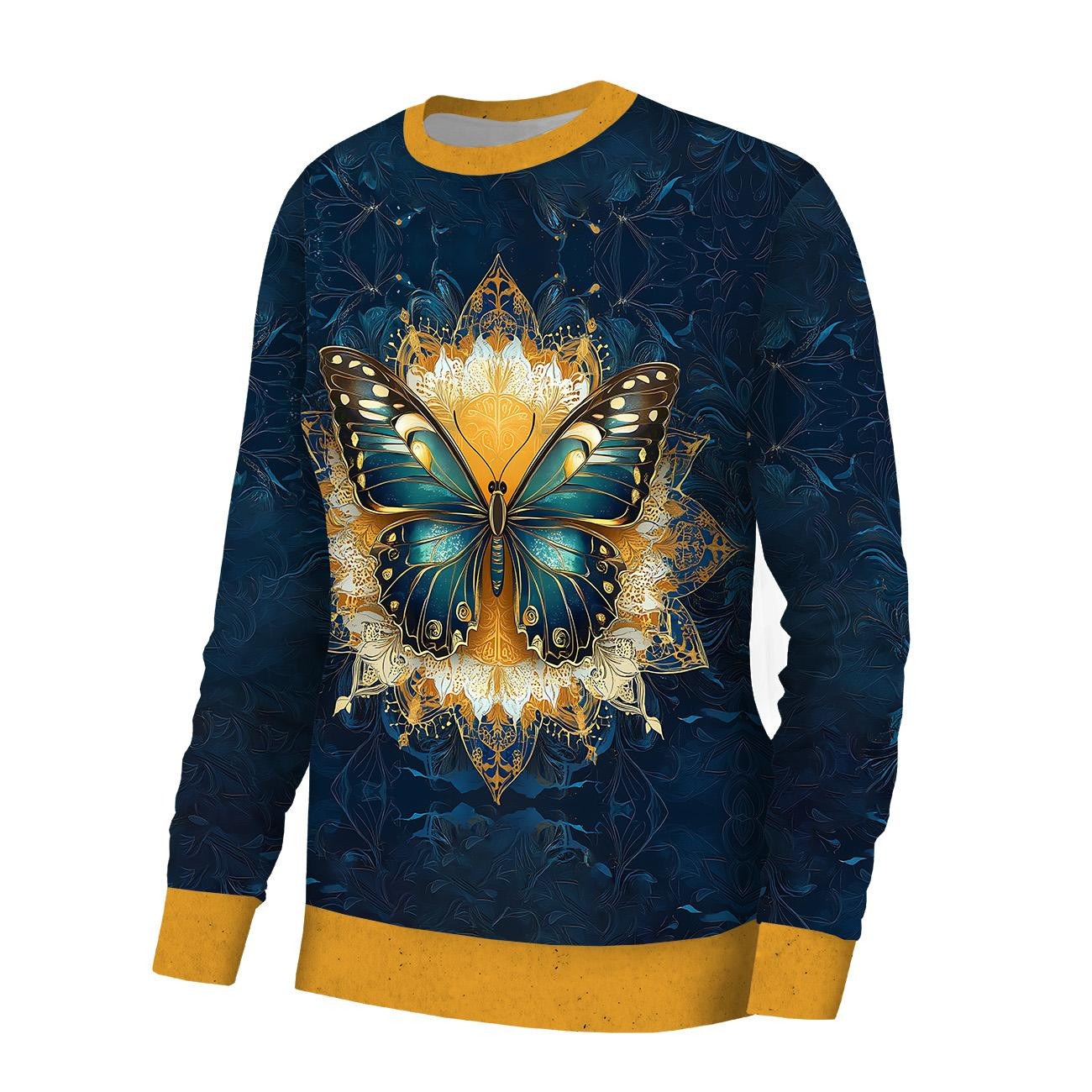 BASIC DAMEN SWEATSHIRT (HANA) - Animals mandala wz.13 - Nähset