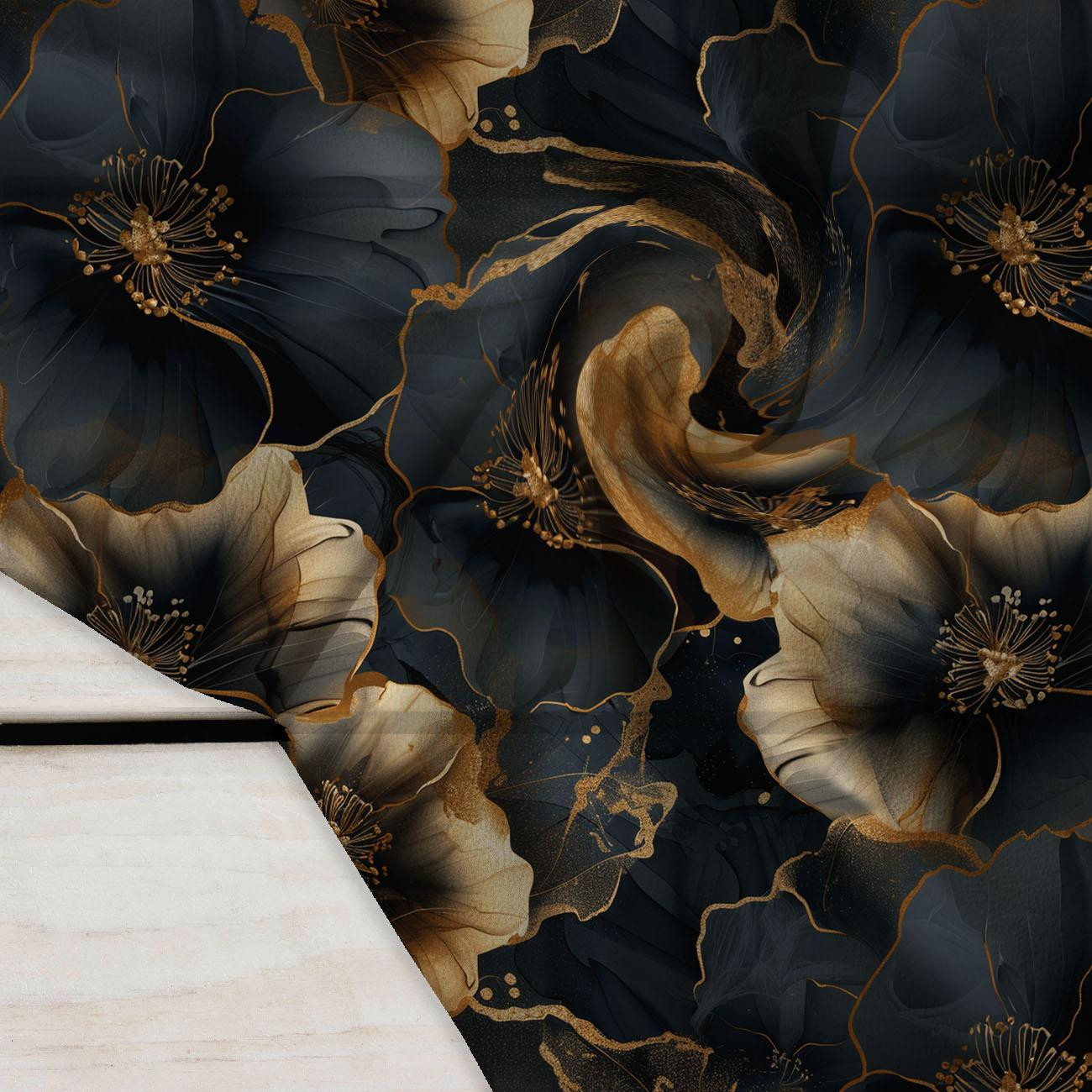 AUTUMN FLOWERS WZ.20 - Krepp