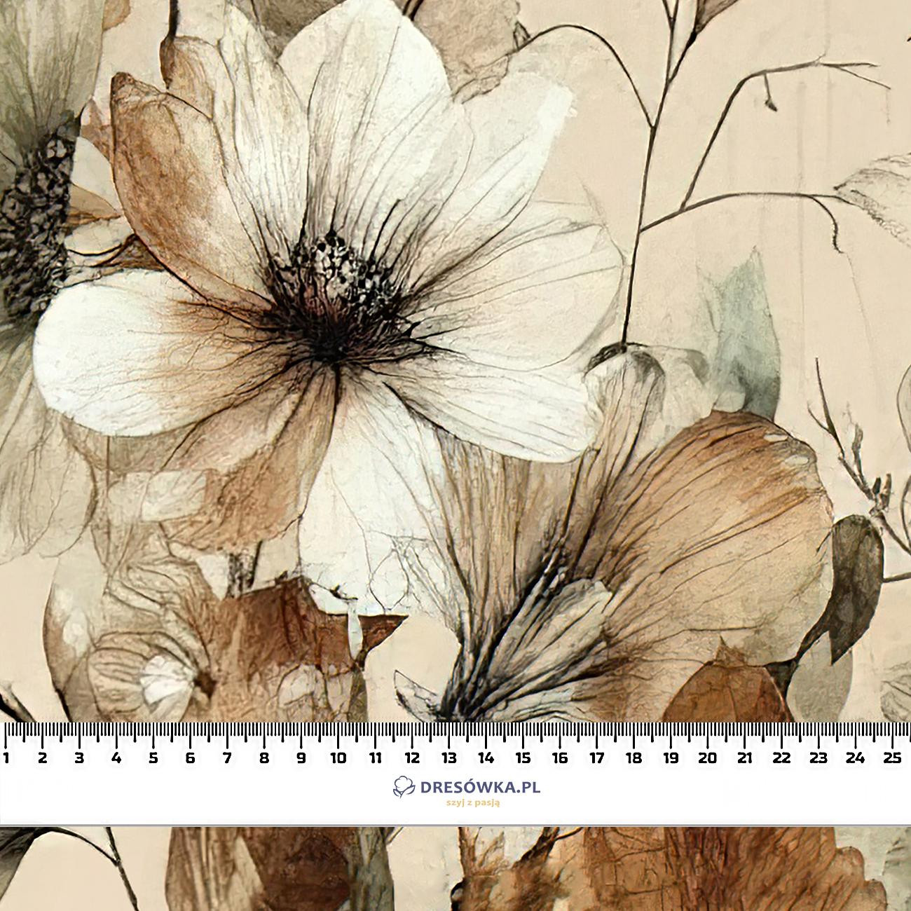 AUTUMN FLOWERS wz.22 - Wintersweat angeraut mit Elastan ITY