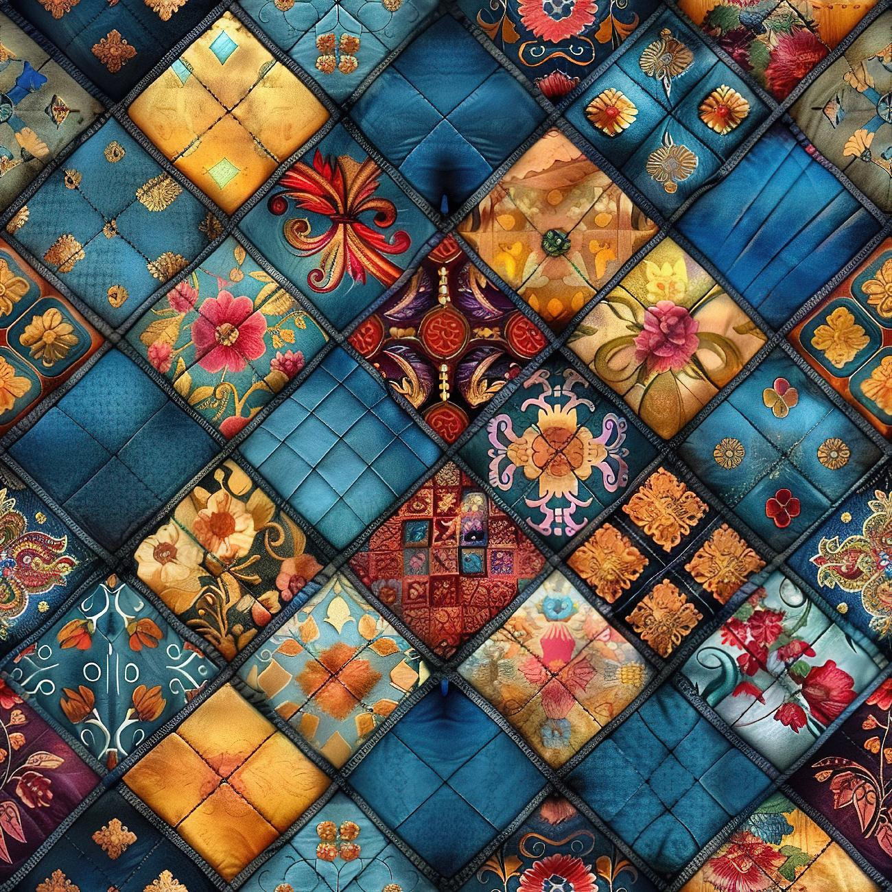 Batik Quilt wz.10 - Wasserabweisende Webware
