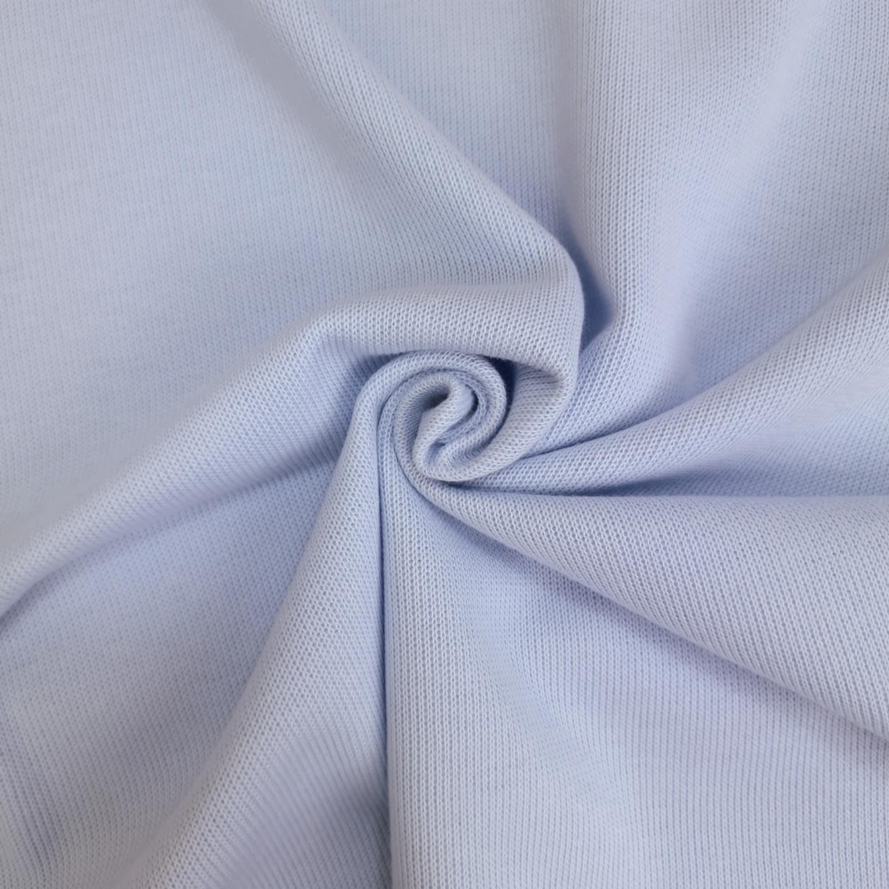 Baumwoll-Strick-Sweat "Margot" - HELLBLAU (D-63)