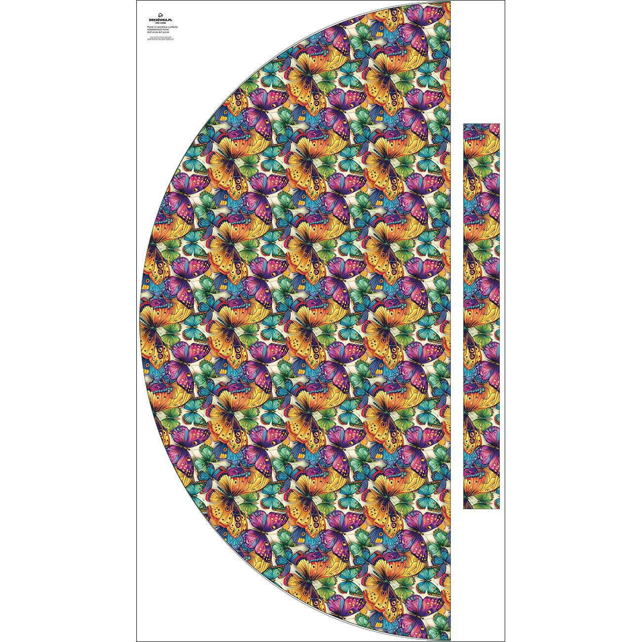 Maxirock Panel/ Butterfly & flowers wz.17