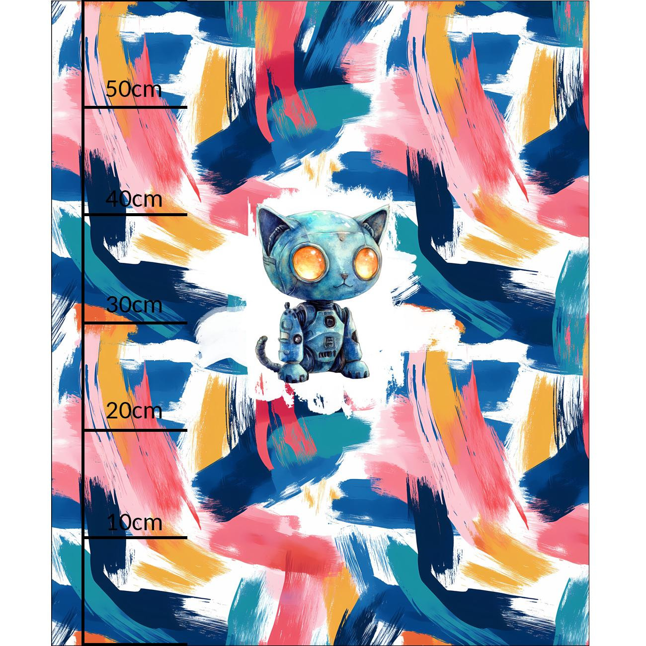 CAT PROTON - panel (60cm x 50cm) SINGLE JERSEY 