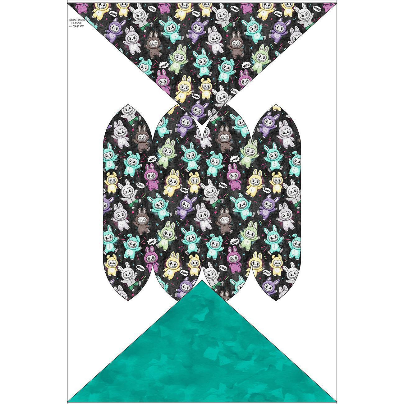 KINDER MÜTZE UND SCHAL (CLASSIC) - CREEPY CUTE WZ.5 - 51-54