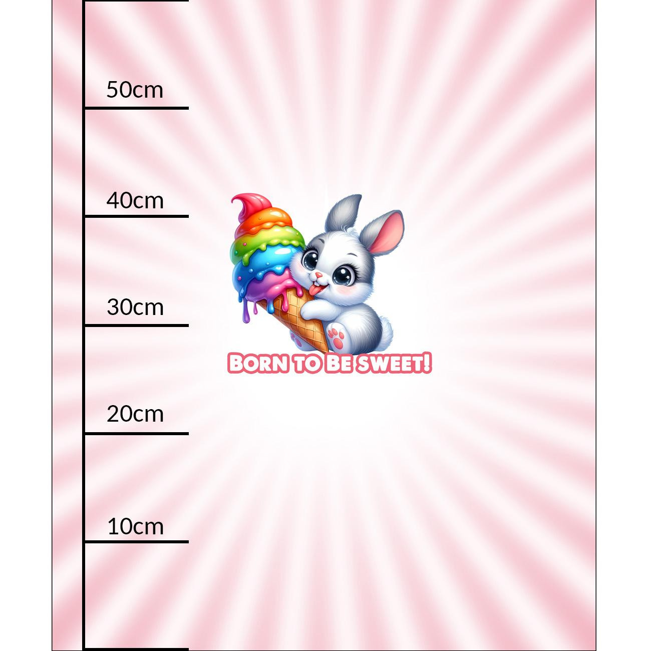 ANIMALS CUTE wz.13 - panel (60cm x 50cm) SINGLE JERSEY 