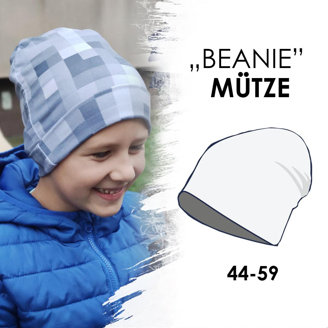 PAPIER-SCHNITTMUSTER - BEANIE Mütze