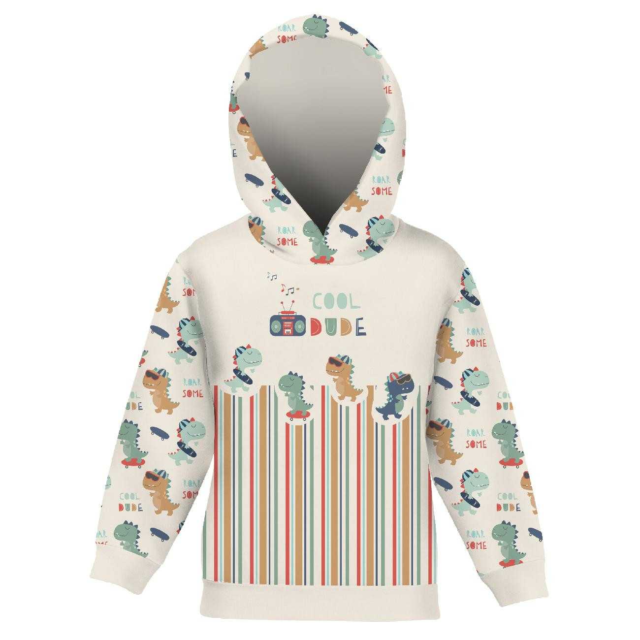 KINDER HOODIE (ALEX) - DINO / COOL DUDE - Nähset