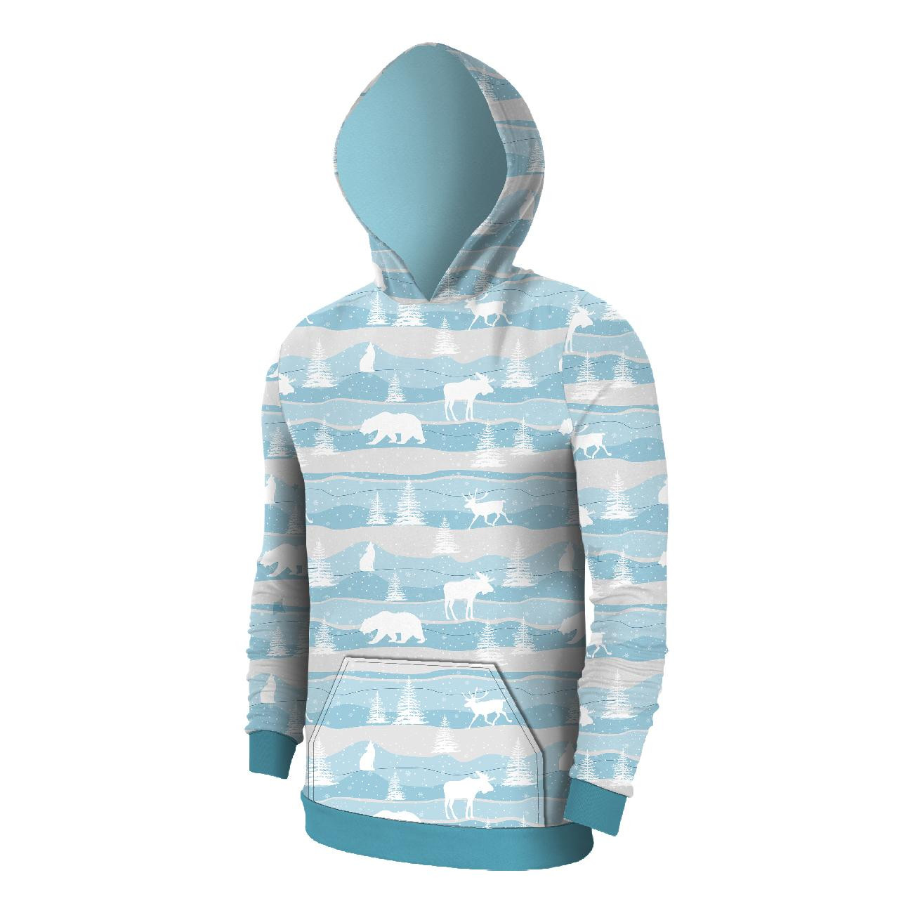 HERREN HOODIE (COLORADO) - Alaska / hellblau - Nähset