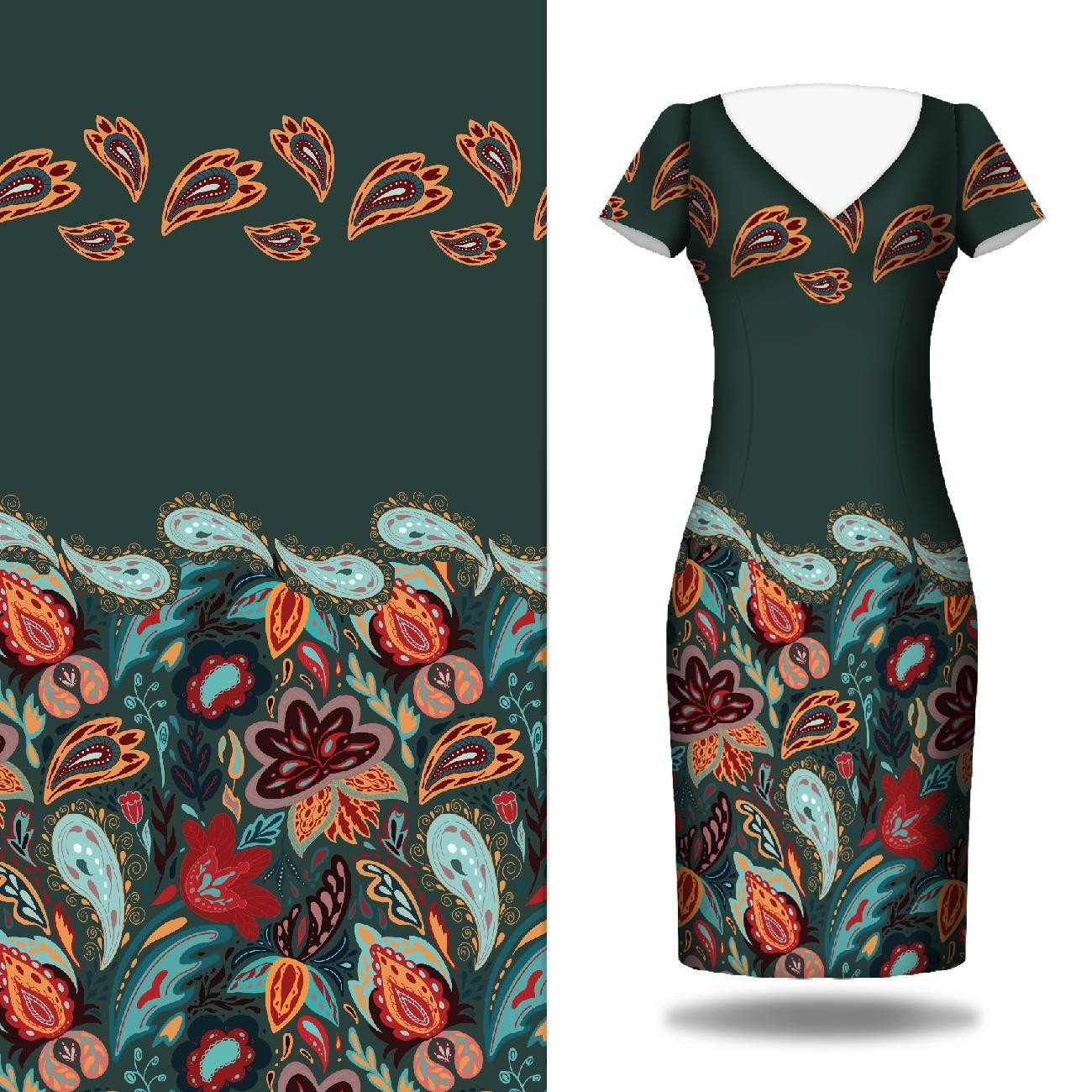 BUNT PAISLEY - Kleid-Panel