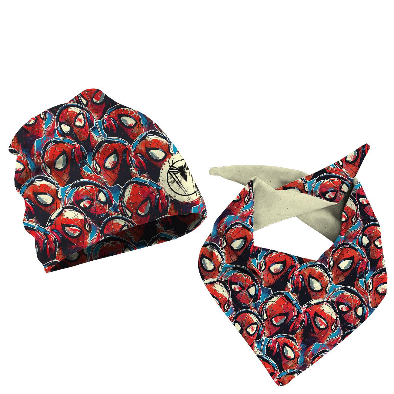 KINDER MÜTZE UND SCHAL (CLASSIC) - SPIDER - Nähset