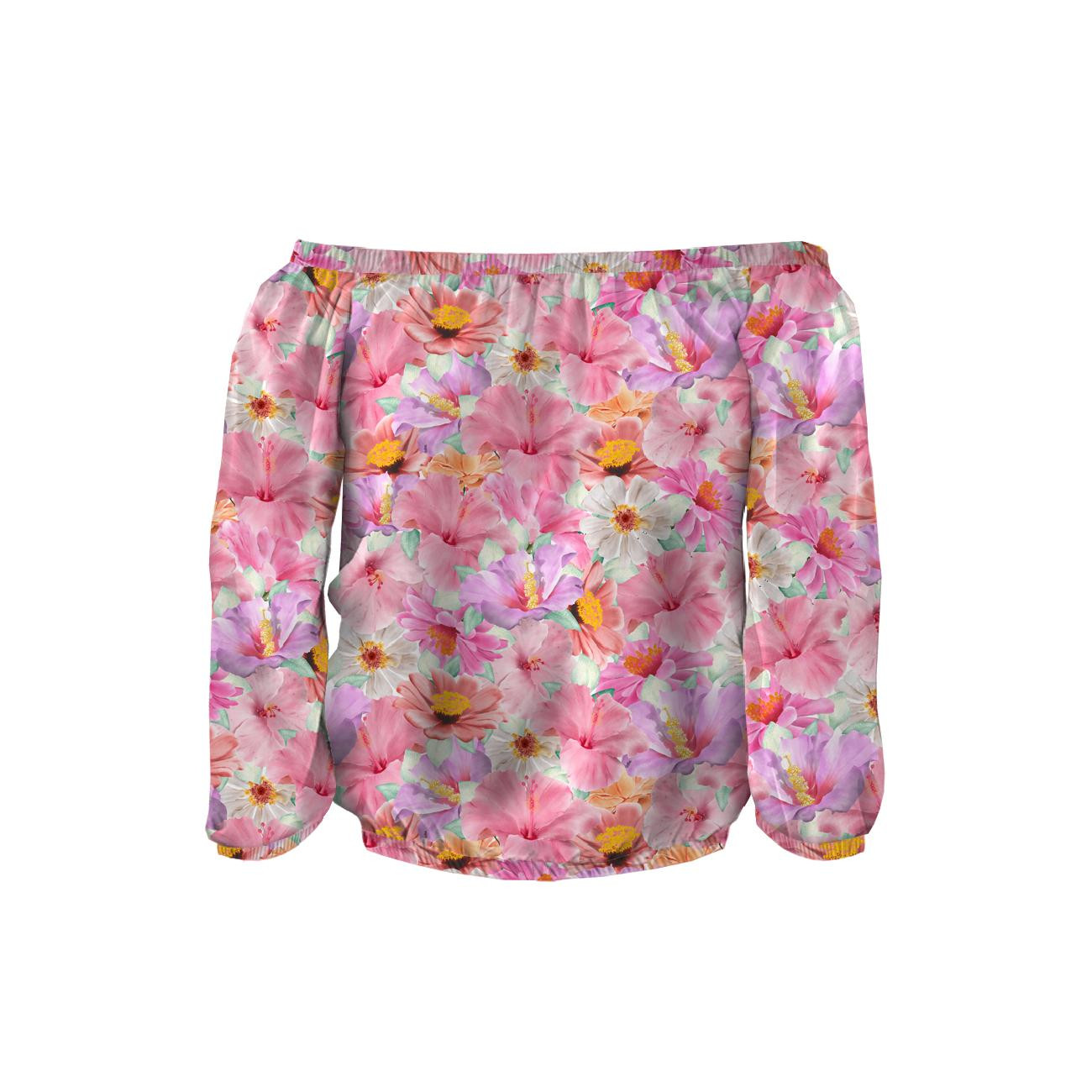 Carmenausschnitt Bluse (SOFIA) - STOCKROSEN - Nähset 