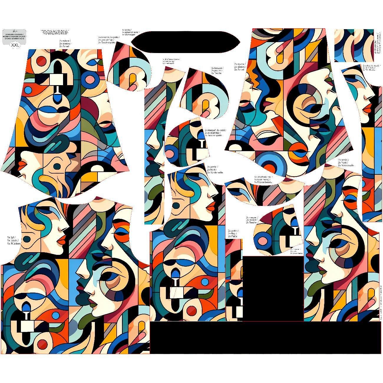 DAMEN BOMBERJACKE (KAMA) - FACES M. 2 - Nähset M