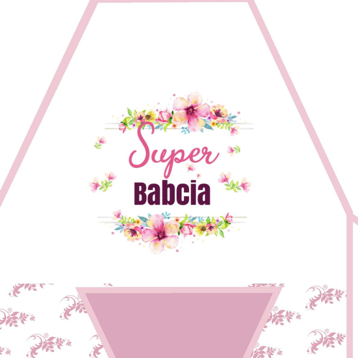 Schürze - SUPER BABCIA / rosa