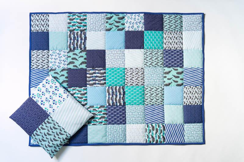 PATCHWORK DECKE - HAIE