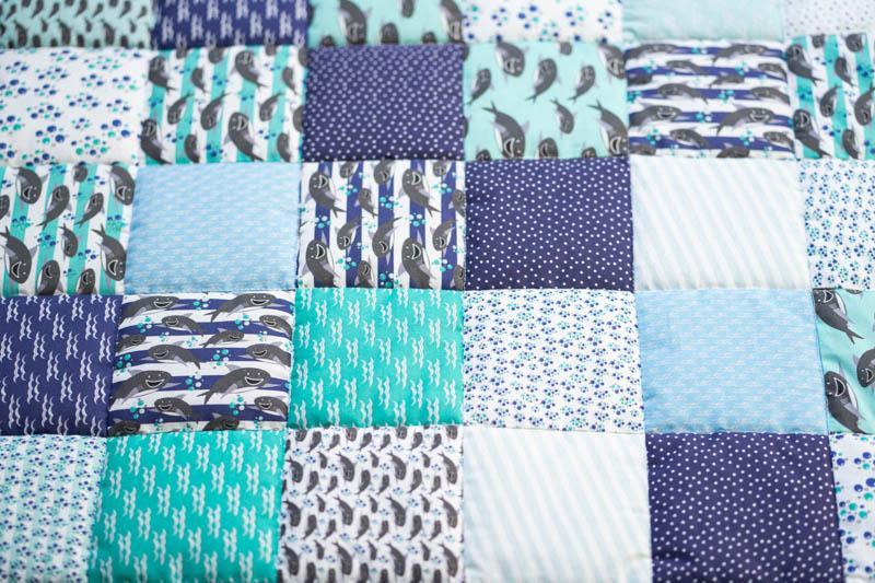 PATCHWORK DECKE - HAIE