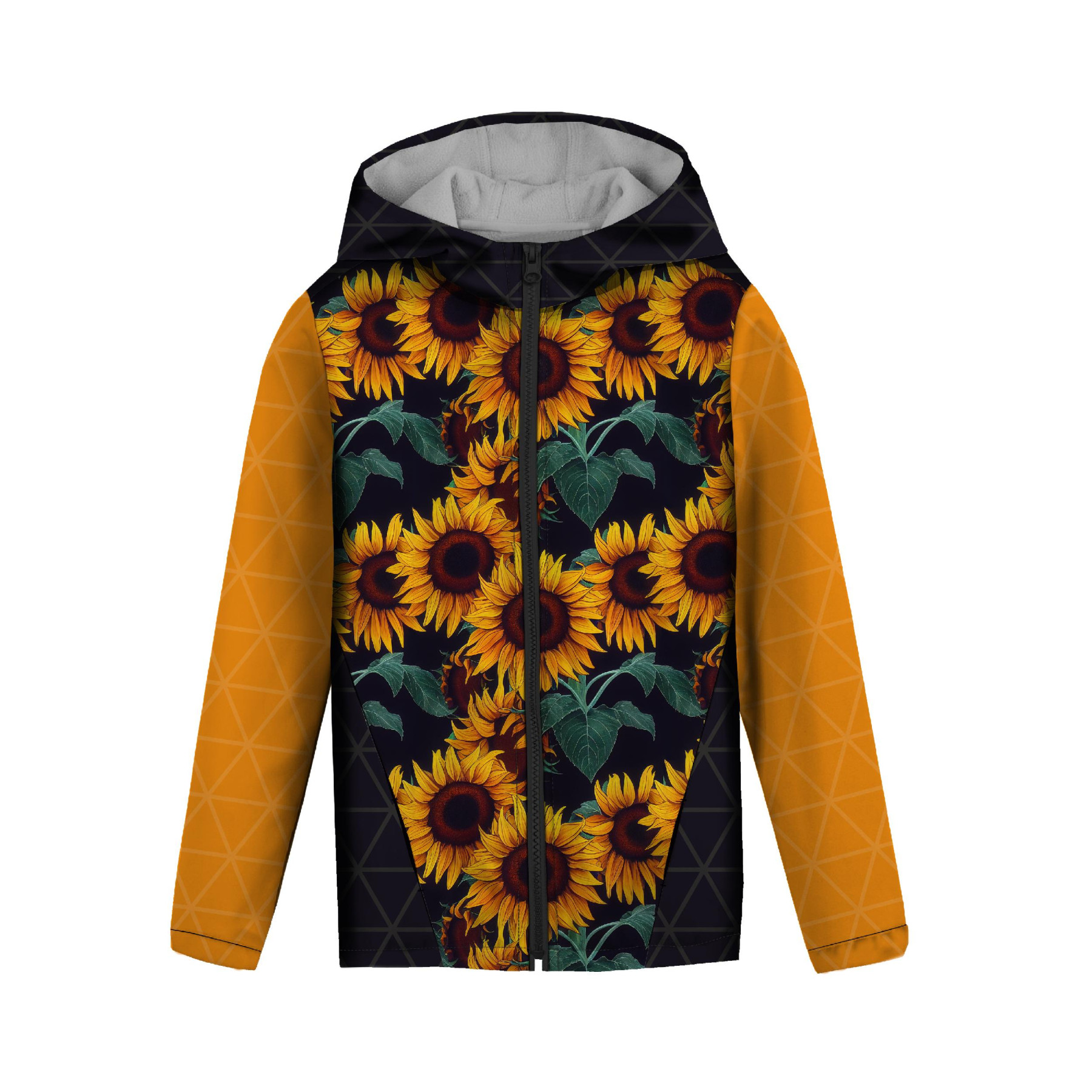 KINDERJACKE BUNNY (ZOE) - GEMALTE SONNENBLUMEN M. 1 - Nähset