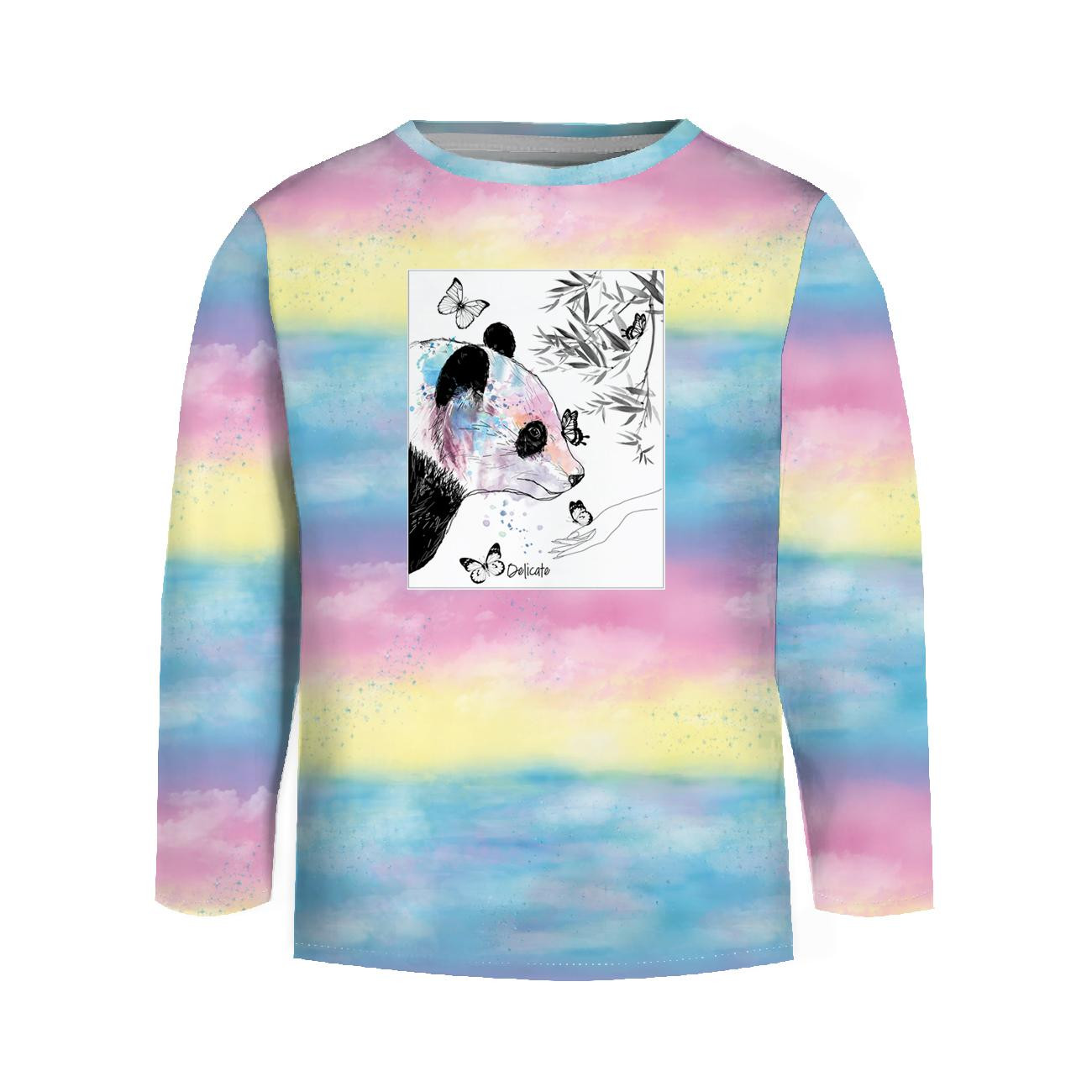 LONGSLEEVE - REGENBOGEN-OZEAN Ms. 1 / Panda - Nähset