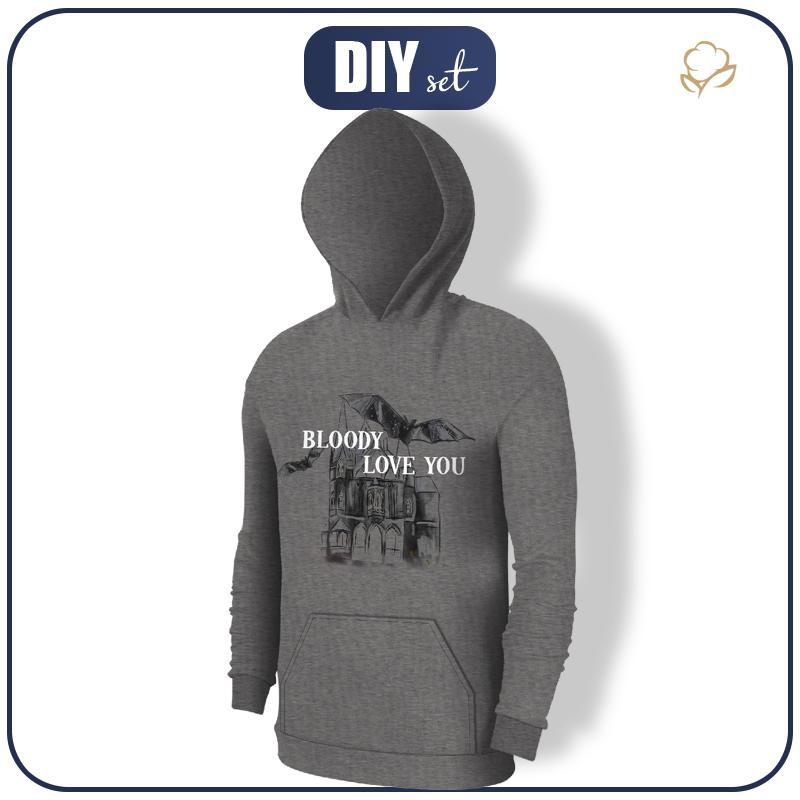 HERREN HOODIE (COLORADO) - BLOODY LOVE YOU - Nähset 