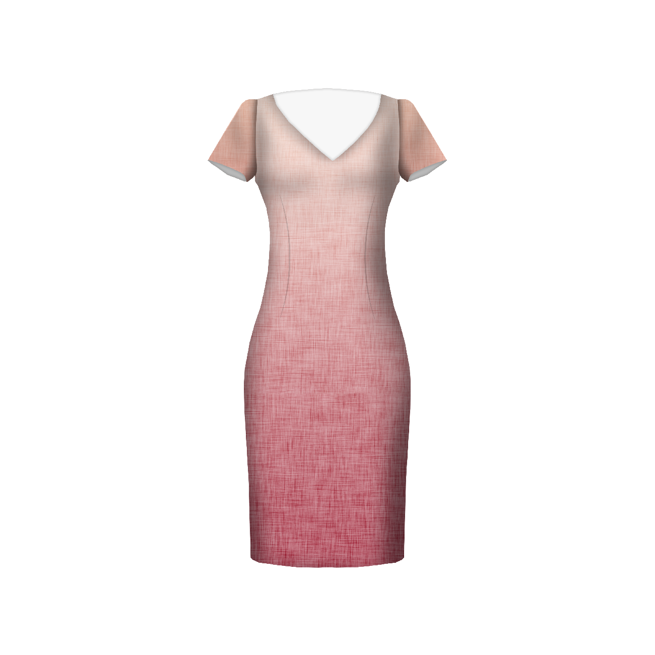 OMBRE / ACID WASH - fuchsie (blass rosa) - Kleid-Panel WE210