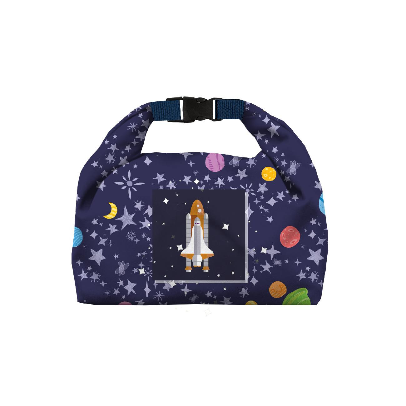 SCHÜLERPAKET - PLANETEN UND STERNE ( GALAXIE ) / dunkelblau - Nähset