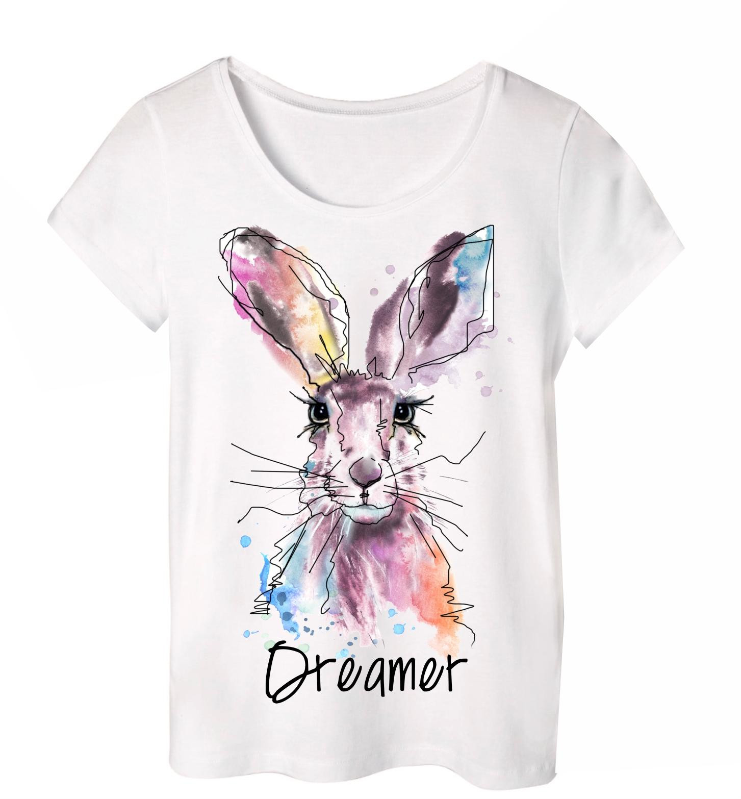 PYJAMAS-T-SHIRT "LINDA" - HASE / DREAMER - Nähset