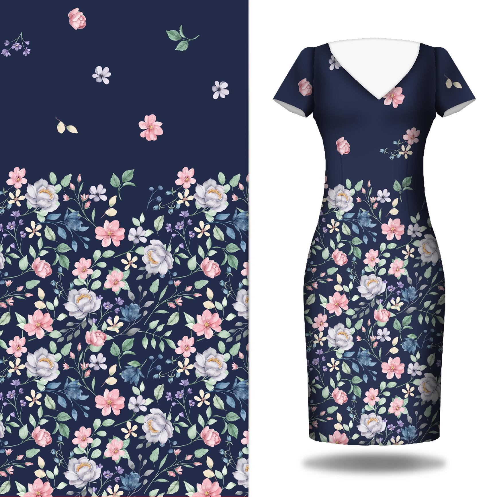 SUMMER FOLK wz. 5 - Kleid-Panel krepp