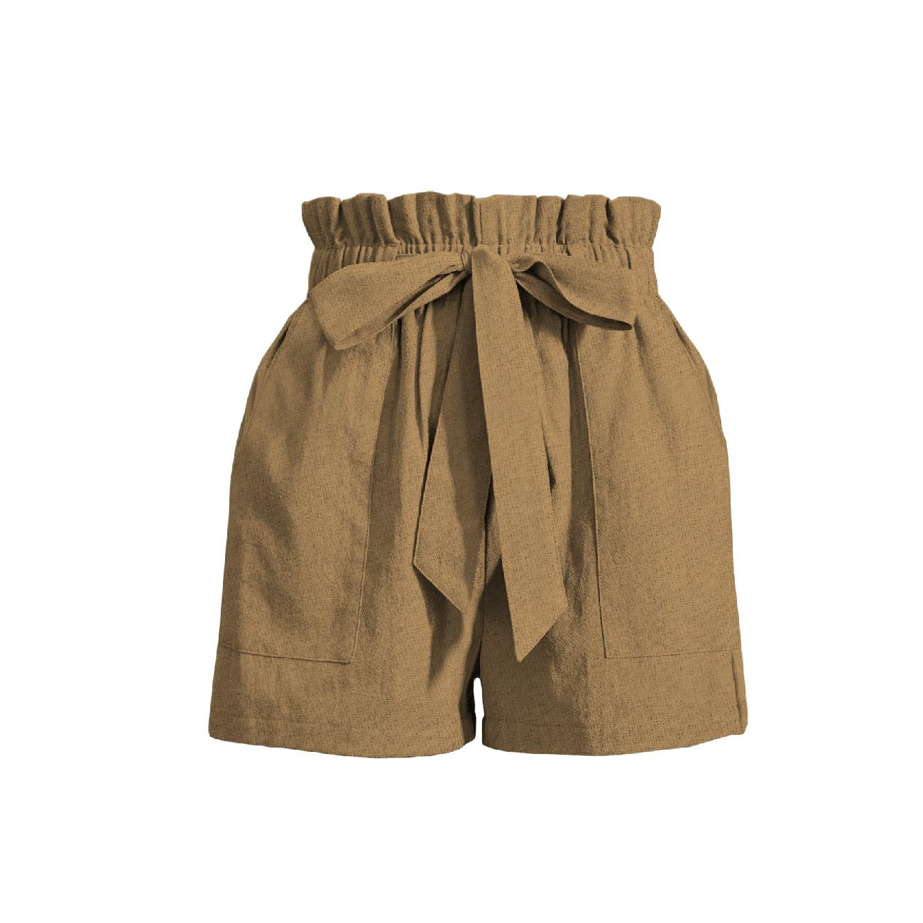 PAPERBAG SHORTS - CAPPUCCINO - Nähset