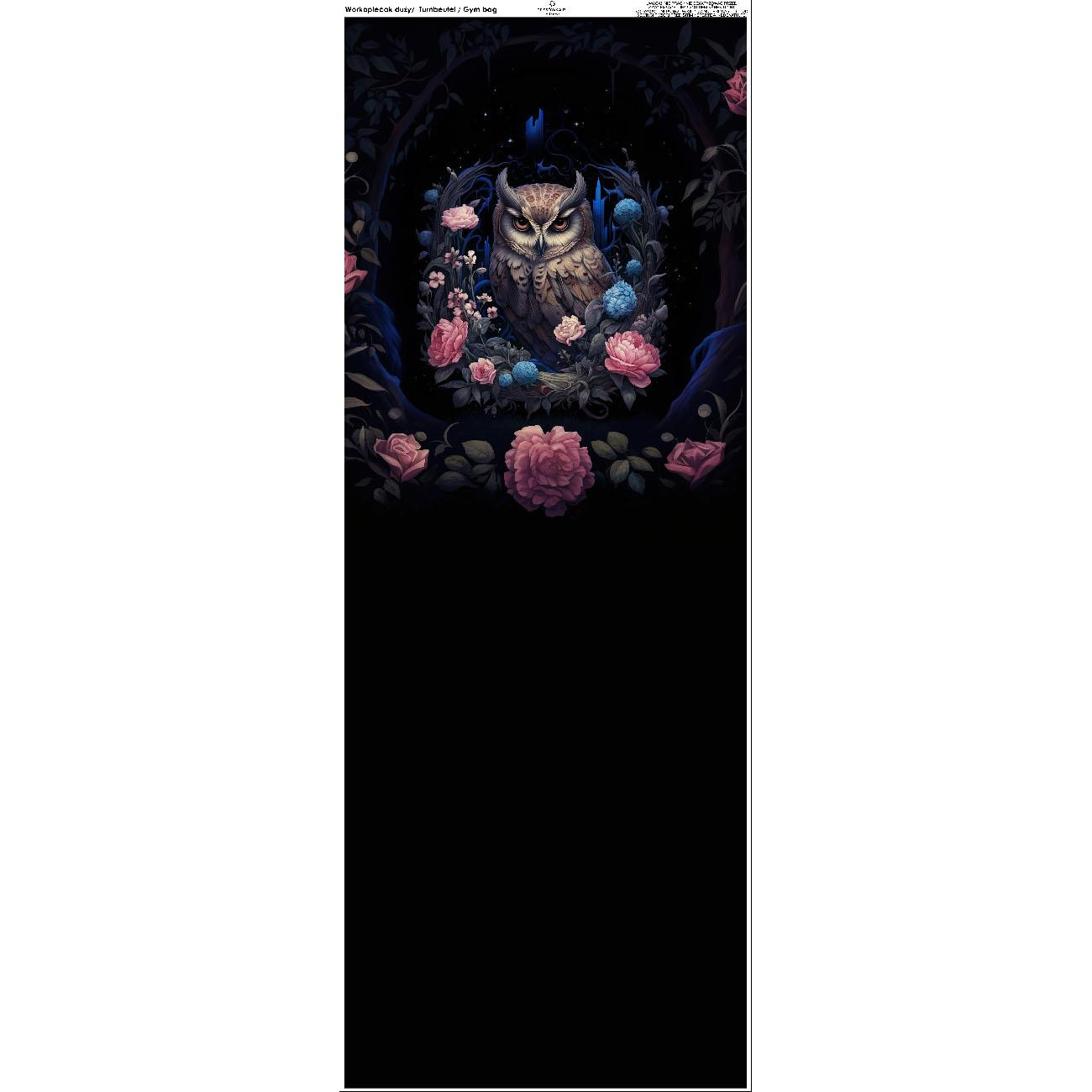 TURNBEUTEL - GOTHIC OWL - Nähset