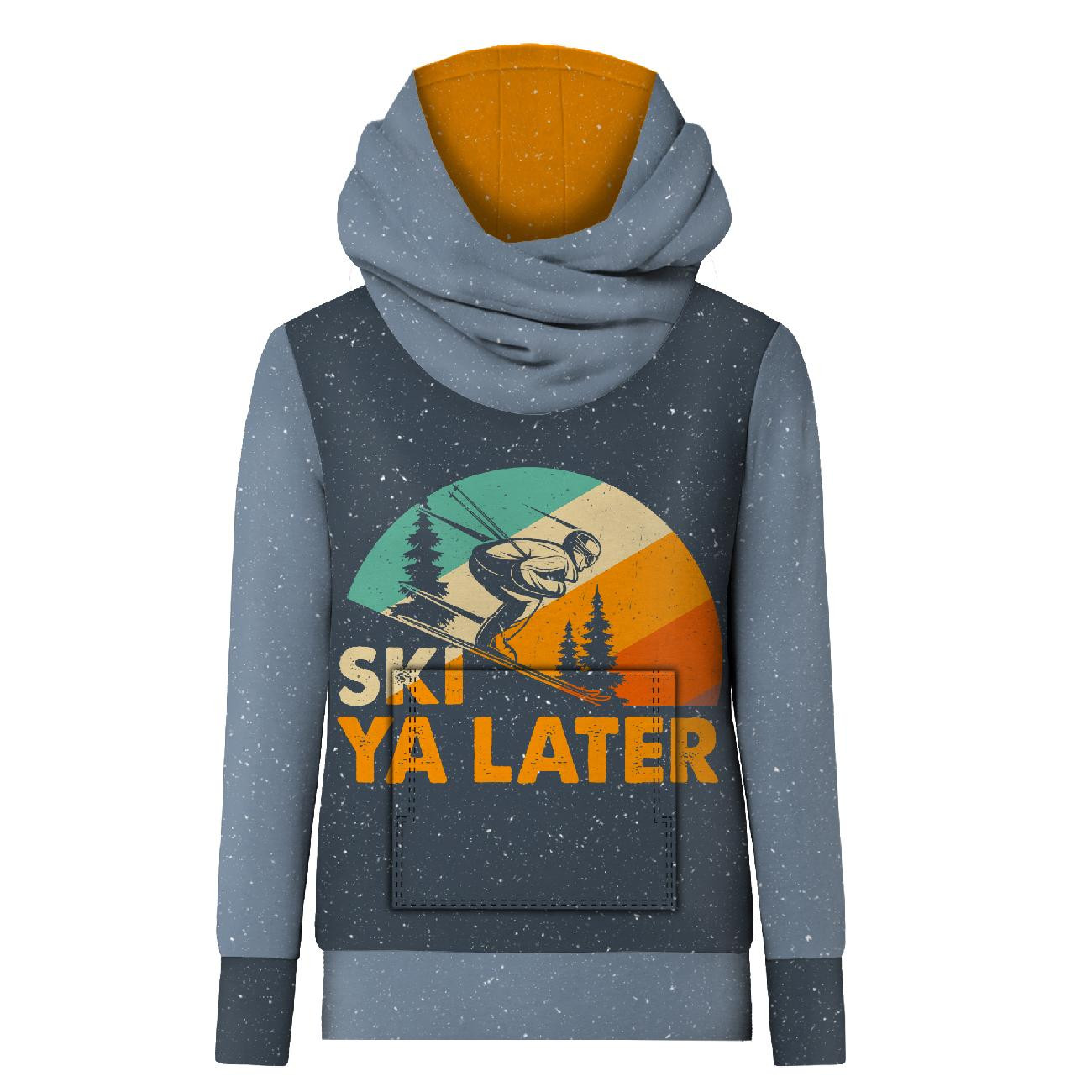 HYDROPHOBER HOODIE UNISEX - SKI YA LATER - Nähset