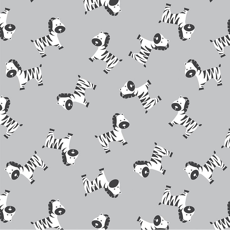 KLEINE ZEBRAS (TIERGARTEN) / grau